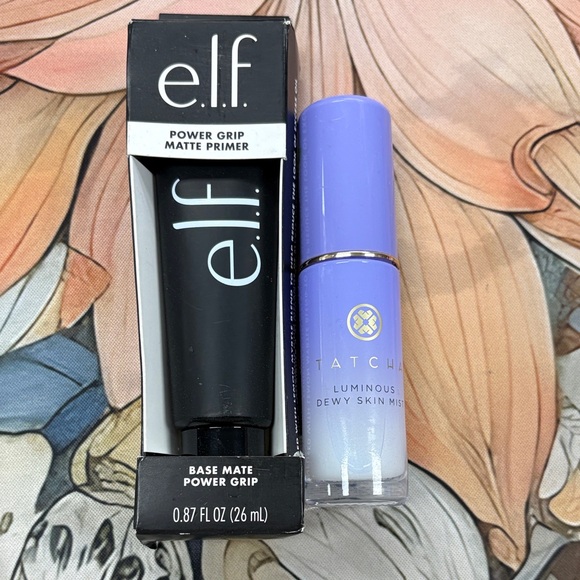 Tatcha Luminous Dewy Skin Mist Setting Spray & Elf Power Grip Matte Primer Bundl - Picture 1 of 1